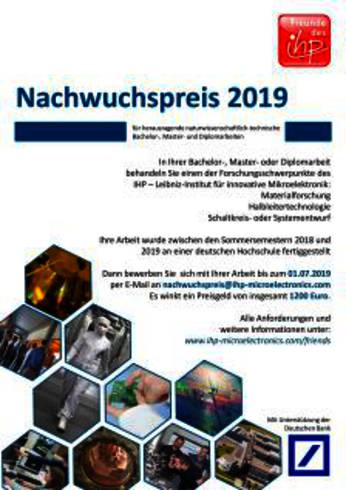 Plakat Nachwuchspreis 2019