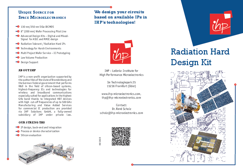 Flyer Radiation Hard Design Kit