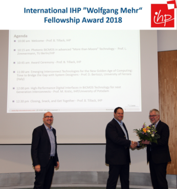 International IHP “Wolfgang Mehr" Fellowship Award