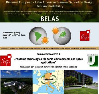 two summer schools on current microelectronic topics